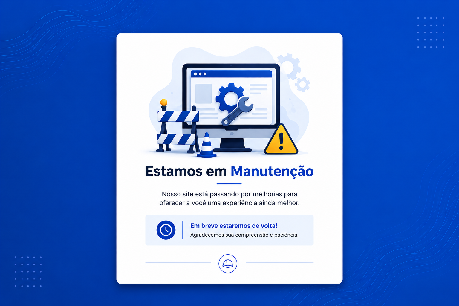 Site em manutenção
